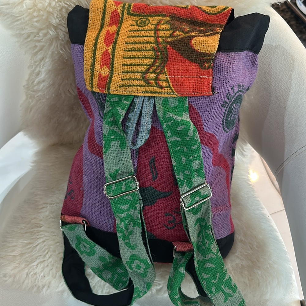 Dydaktik Recycled Patchwork Boho Backpack - image 2